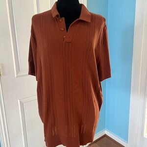Polo Sweater Men’s Old Navy Sz L Orange